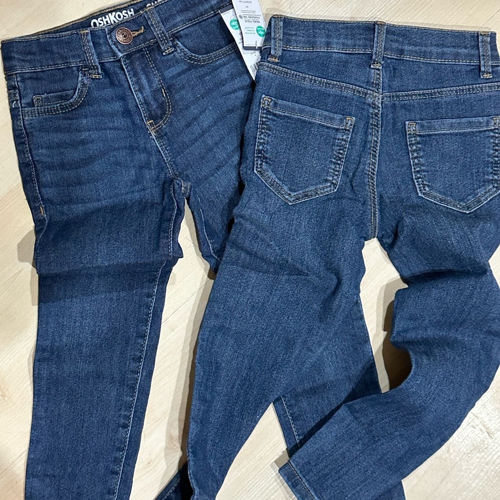 OshKosh B'gosh Kids Dark Blue Skinny Jeans for twins Brand new - Picture 4 of 4